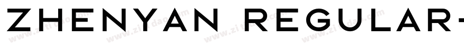 Zhenyan regular字体转换